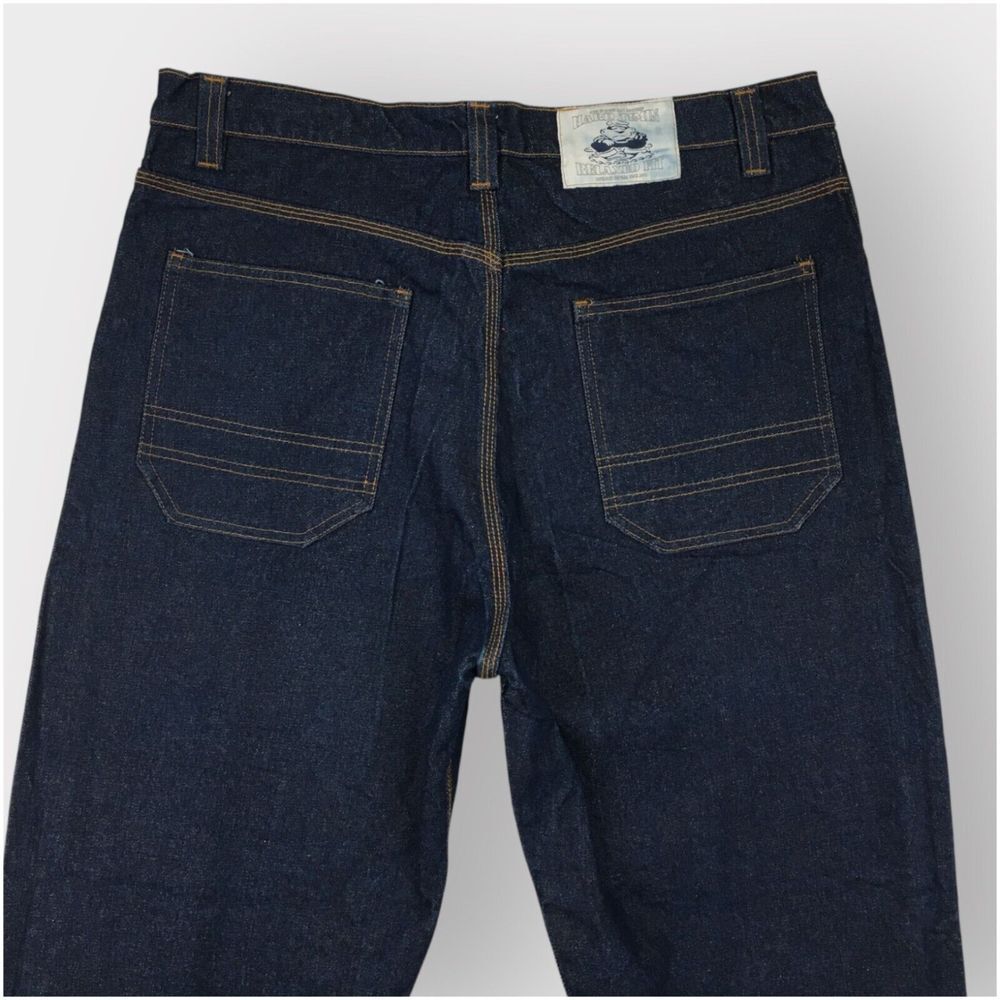 Vintage Hard Timin Jeans Blue Denim Baggy Wide Leg Y2K Mens Size 38 - Picture 3 of 9